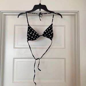 J.Crew polka dot bikini top